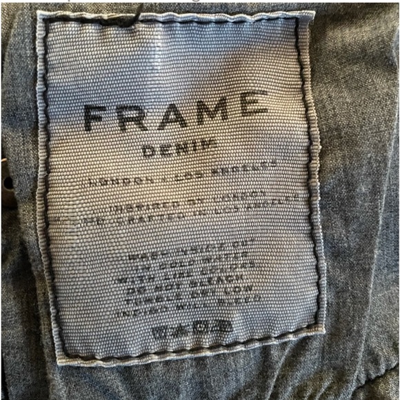 Frame Distressed ripped neutral black wash denim skinny jeans size 26 - Picture 12 of 13